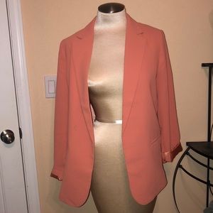 Forever21 Peach Oversized Blazer